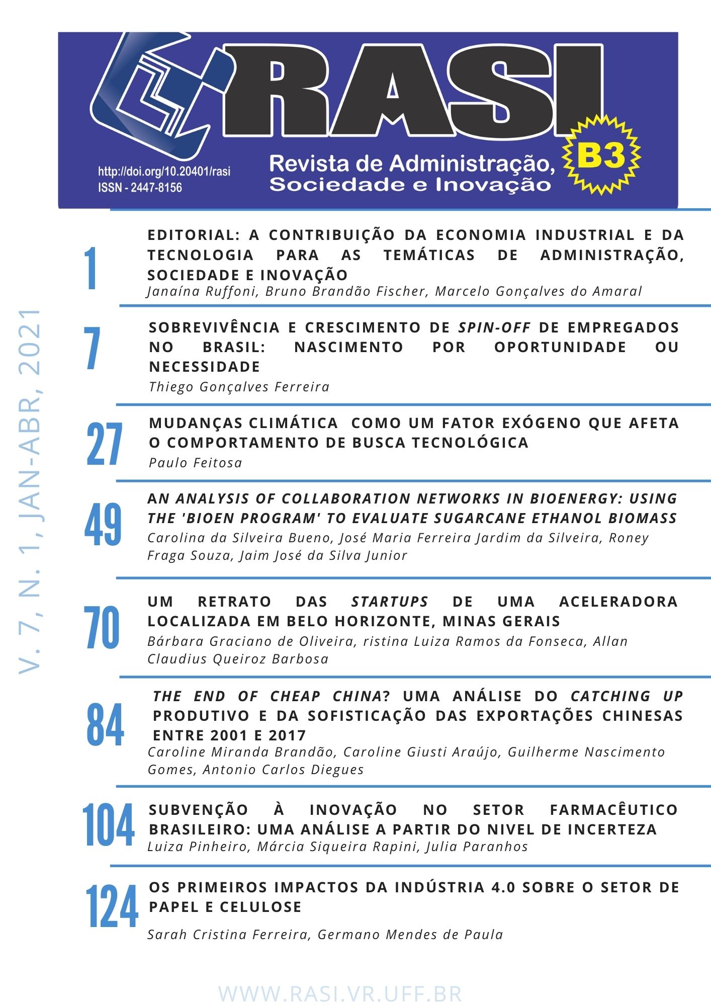 					Visualizar v. 7 n. 1 (2021): v. 7 n. 1 (2021): jan/abr 2021
				